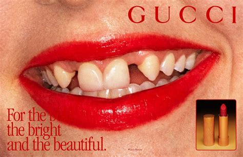 gucci lipstick campaign teeth|miller Gucci lipstick.